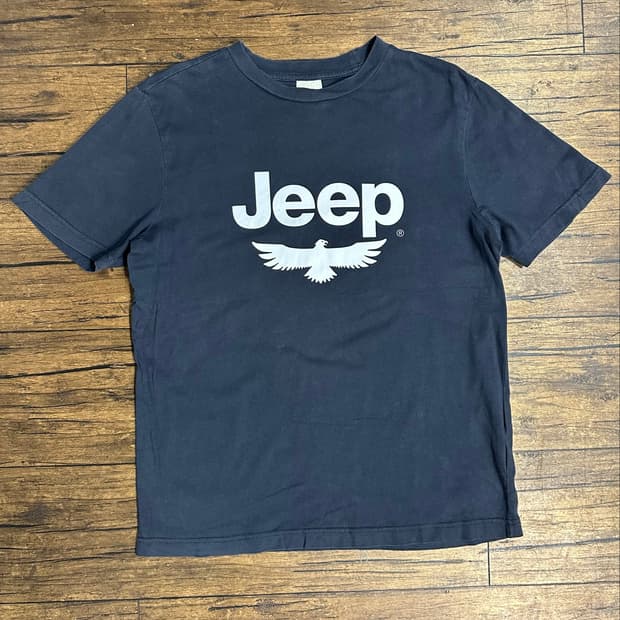 지프 Jeep 정품 빅로고 반팔 티셔츠 네이비 L(100)