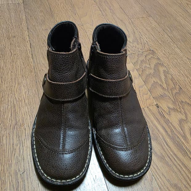 허시파피 여성 가죽 앵글 부츠