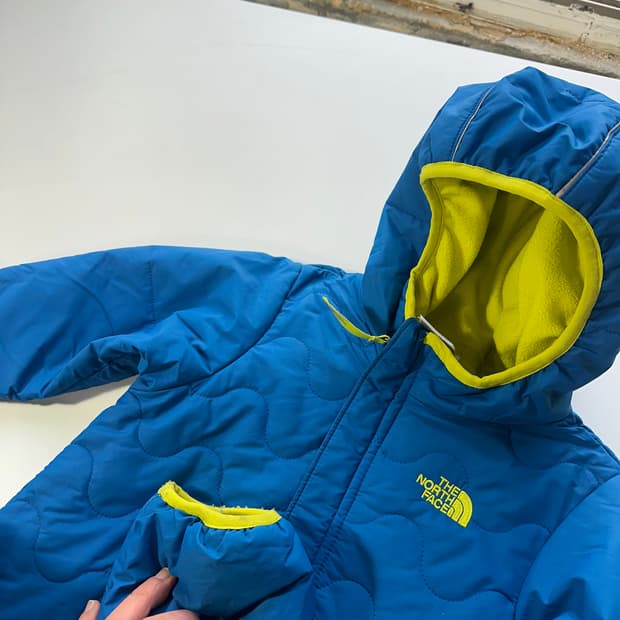 18-24M 노스페이스키즈 스카이블루 방한 점프수트