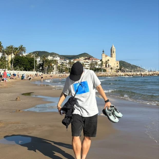 [L] 슈프림 터널 티셔츠 슬레이트