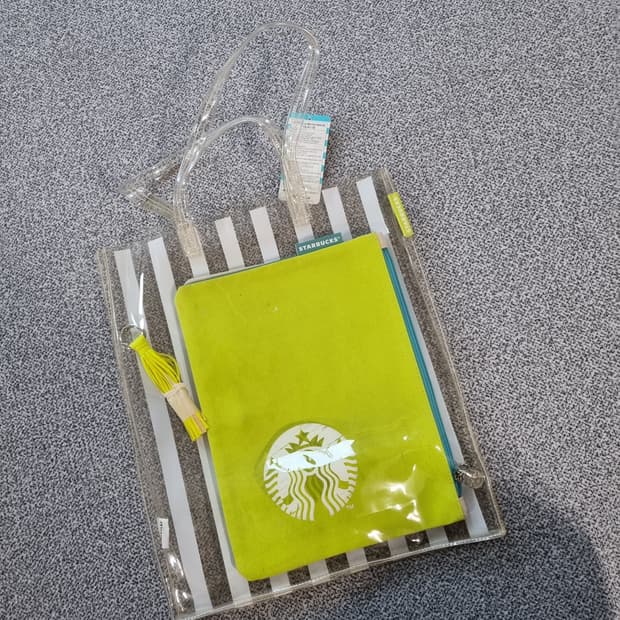 스타벅스 클리어백 파우치세트