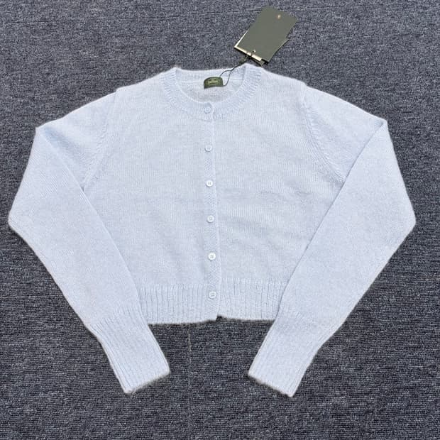 더 바넷 크롭 모헤어 니트 가디건 새상품