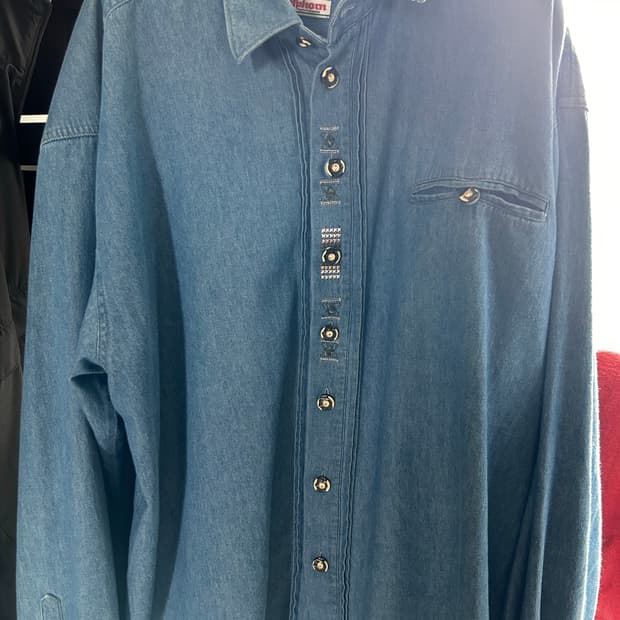 Vintage denim shirt 일본 빈티지 데님 셔츠