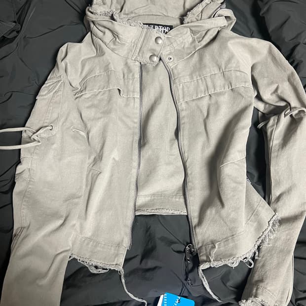 스컬프터 로우엣지 코튼 자켓 그레이  low edge