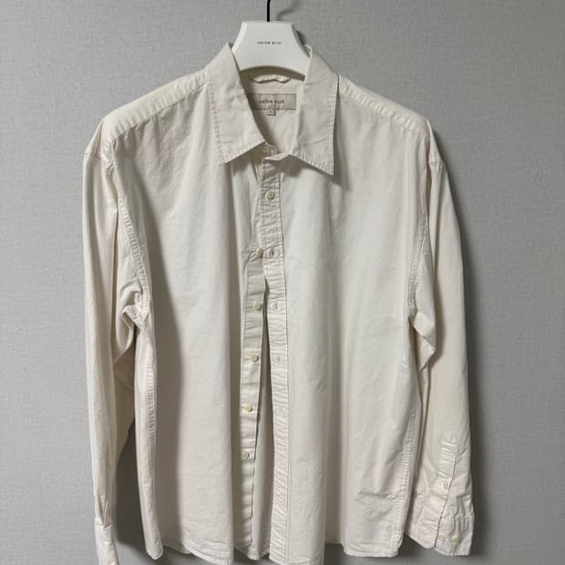 [L] 유니온블루 런드리셔츠 화이트