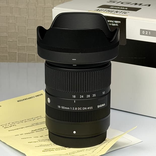 시그마 C 18-50mm F2.8 DC DN 렌즈 후지 X마운트