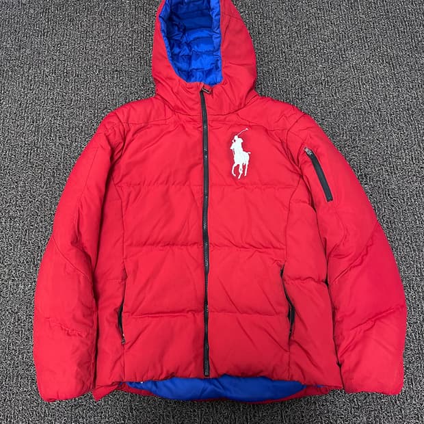 POLO 폴로 랄프로렌 빅포니 여성 다운 패딩 레드 XL
