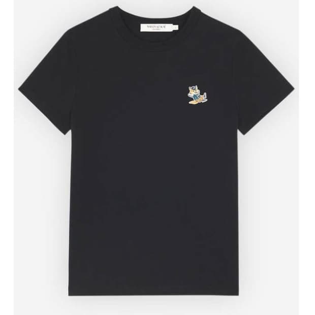 (새상품) 메종키츠네 블랙 반팔 티셔츠 M(95)