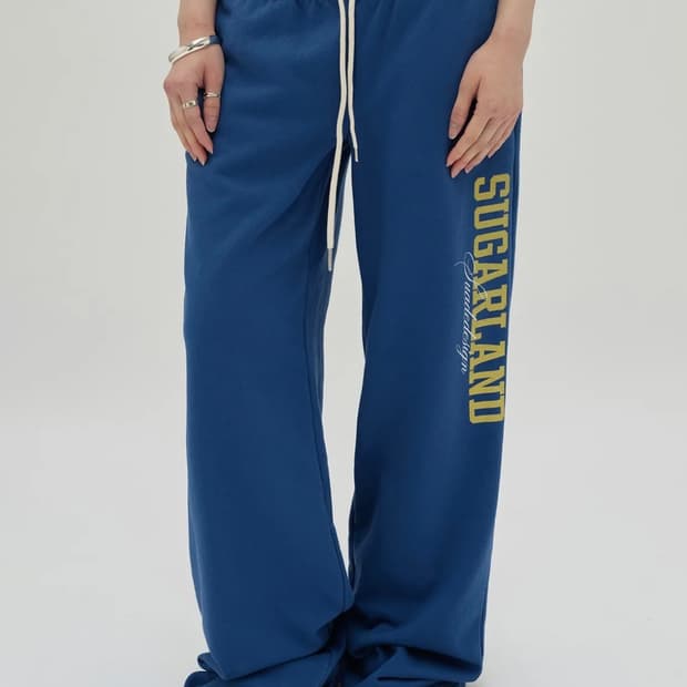 스웨이드 스웻 팬츠 블루 SUGARLAND SWEAT PANTS
