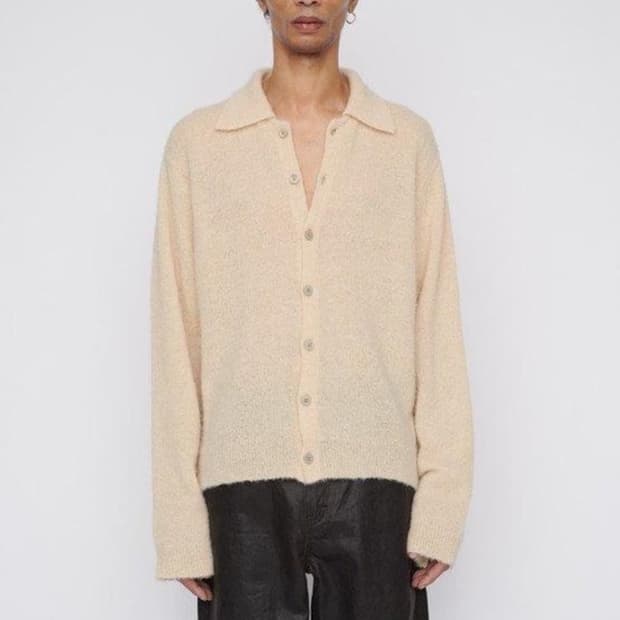 아워레가시 21FW 이브닝 폴로 가디건 카멜 46