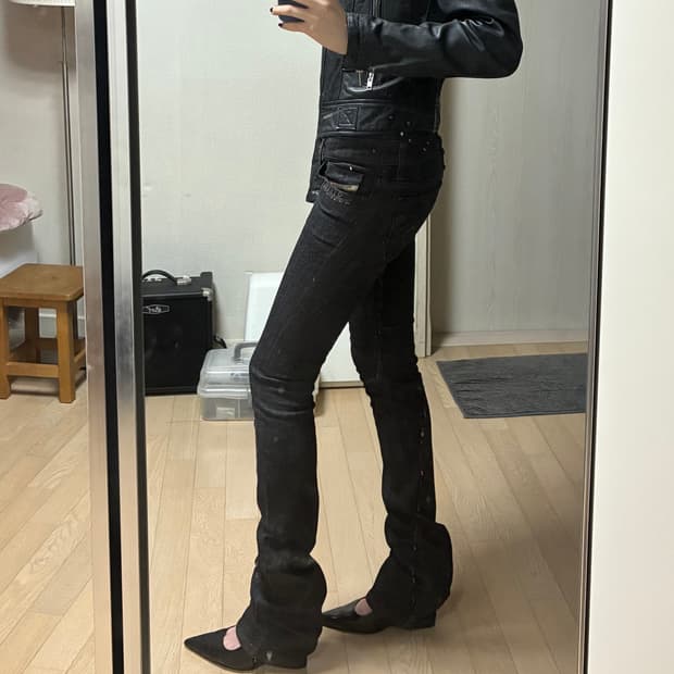 레어 디젤 아카이브 y2k 세미 부츠컷 데님