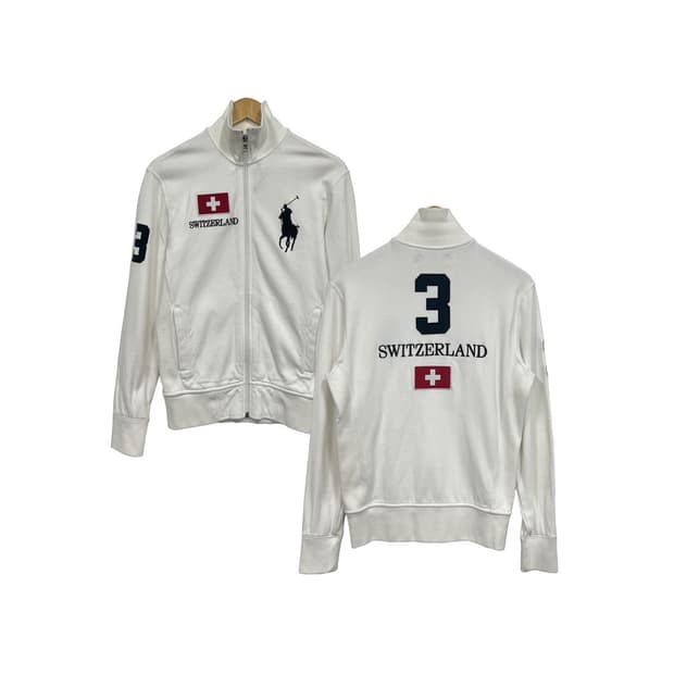 90s 폴로 랄프로렌 빅포니 스위스 코튼 집업 져지