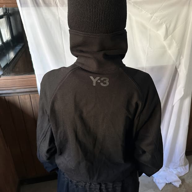 Y-3 high neck long zip-up