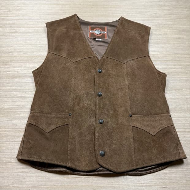 [70's빈티지] 파이오니어 웨어 스웨이드 웨스턴 베스트