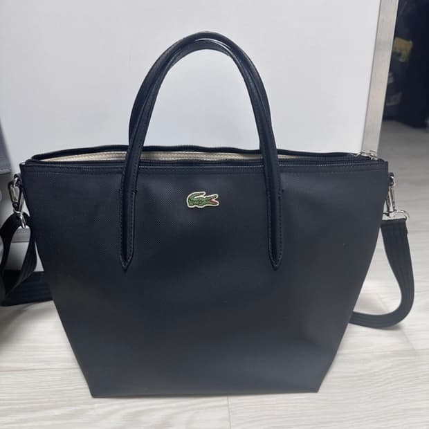 라코스테 크로스백 토트백 블랙