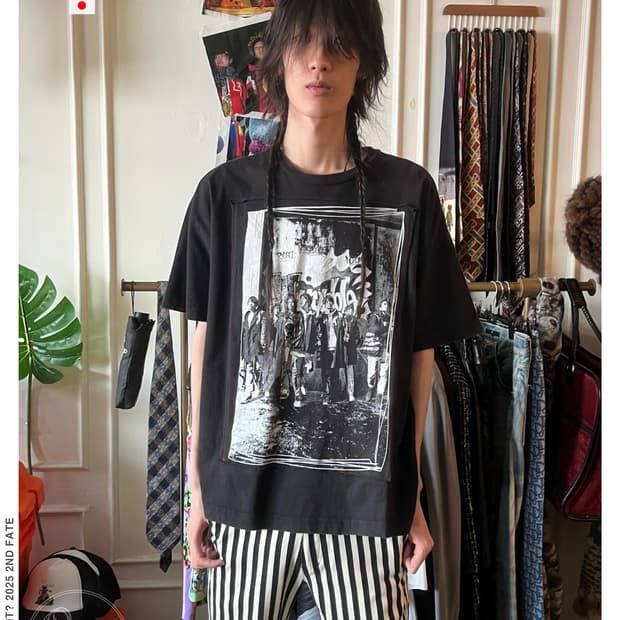 W Trouble Japanese Musician Printed T