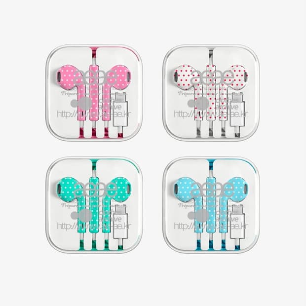 aeae 도트 이어폰 전컬러 미개봉