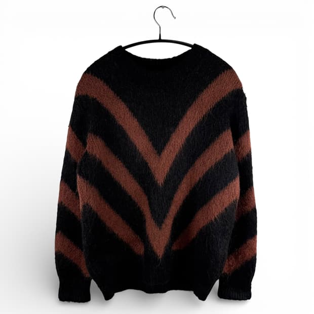 (80) 산드로 모헤어 라운드 니트