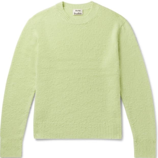 아크네 스튜디오 peele 캐시미어 니트 울니트 그린