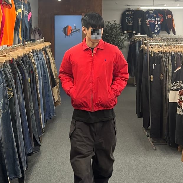 폴로 랄프 로렌 국내 에스 에치 생산 덕다운 자켓 M