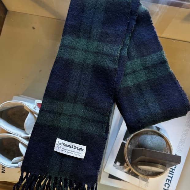 RANNOCH DESIGNS 블랙와치 램스울 머플러