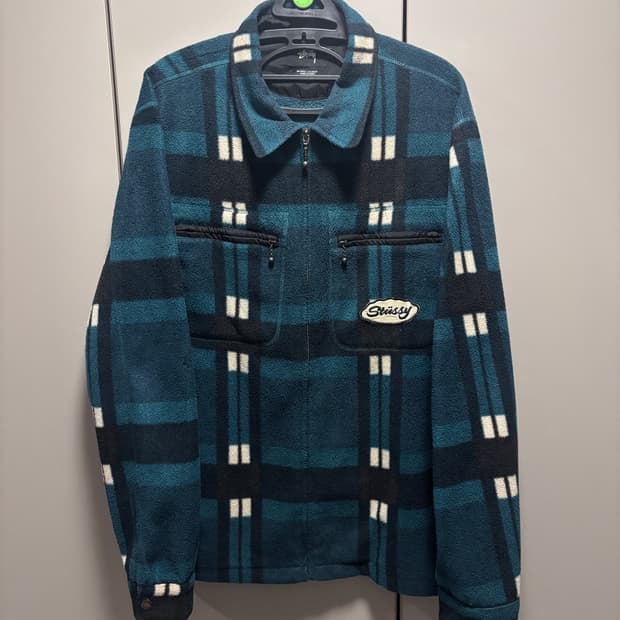 스투시 플리스 집업 자켓 L