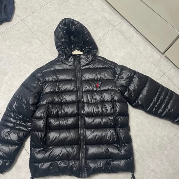 폴로 유광 경량패딩 새상품 L