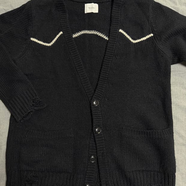 [M] the letters 웨스턴 가디건 블랙