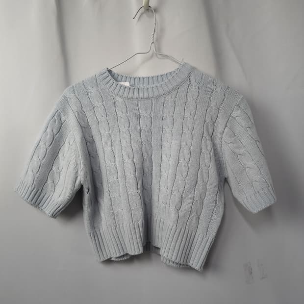 55[102] 크롭 니트 반팔 / 1개씩 