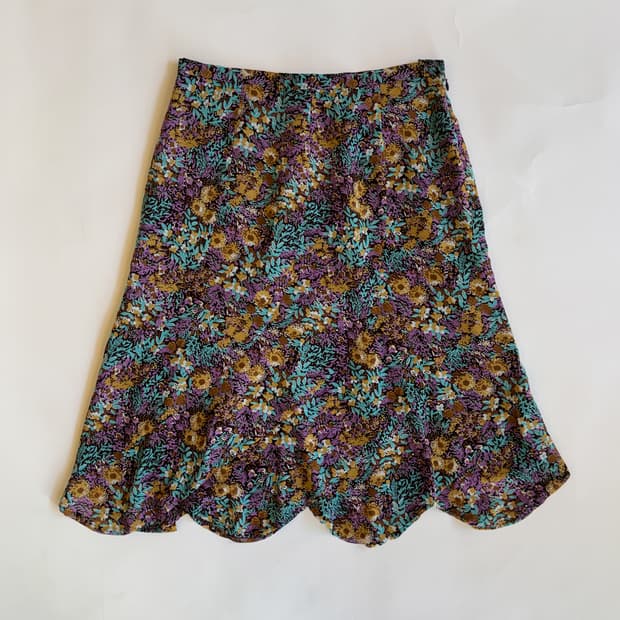 FLORAL PATTERN MINI SKIRT