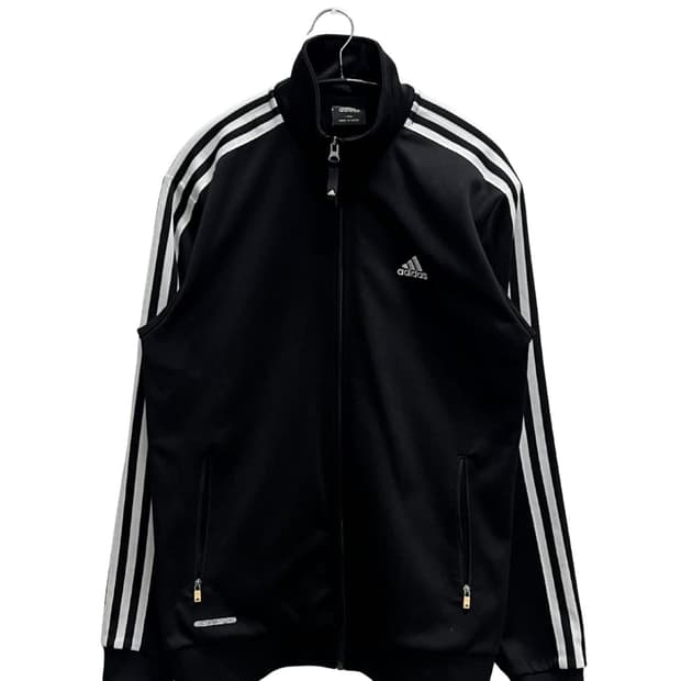 (100) 아디다스 삼선 트랙탑 져지 블랙