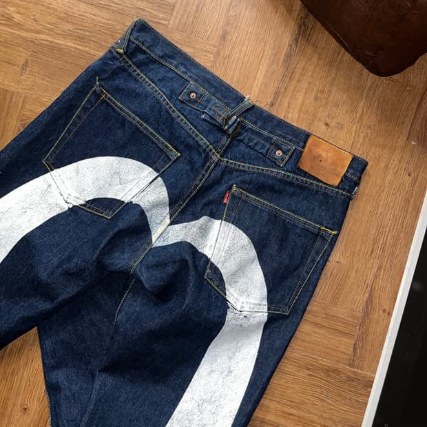 에비수 재팬 빅로고 데님
