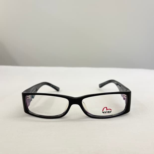EVISU 에비수 블랙 뿔테 빈티지 안경