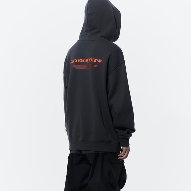 산산기어 로고 후디 차콜 - 24SS