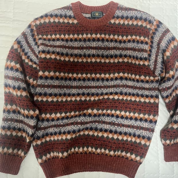 노르딕 패턴 니트