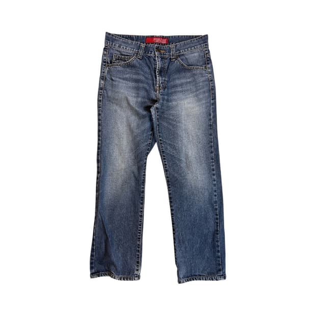 M) 게스 트라이앵글 로고 워시드 데님팬츠 BD-005