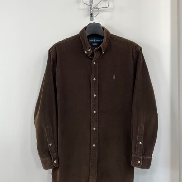 폴로 랄플로렌 브라운 코듀로이 셔츠