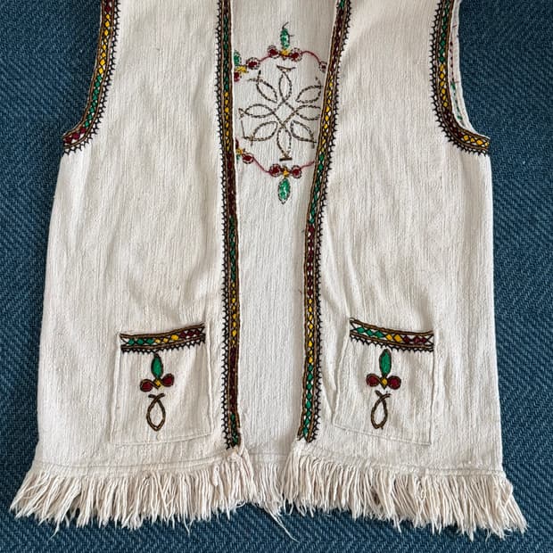 미국 빈티지 자수 장식 베스트