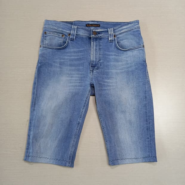 30 NudieJeans Italy 커팅 스판 데님반바지 30-239