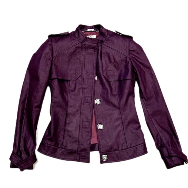 베르사체 진스 퍼플 데님 자켓