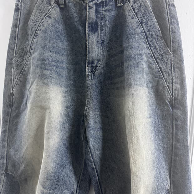 DNSR 파라슈트 와이드 데님 블루 S 사이즈
