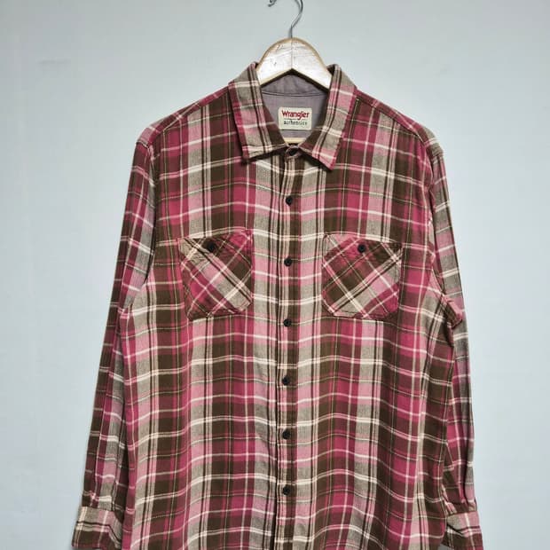 랭글러Wrangler 체크 웨스턴 셔츠 L사이즈 - S314