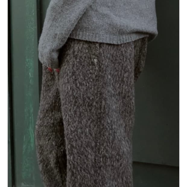 [2/Brown] 머듈 Mudule 플레인 스웻 팬츠