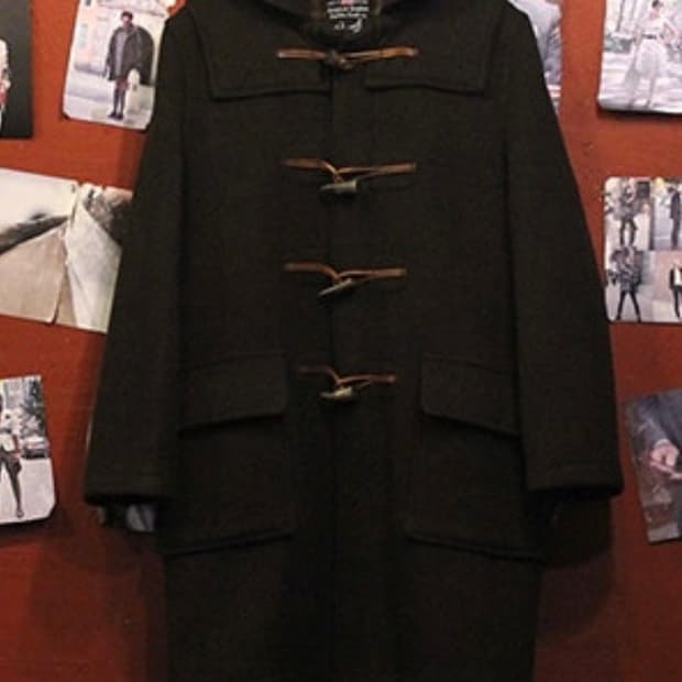 70's 글로버올 GLOVERALL 울 더플코트