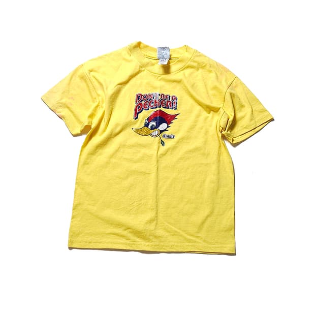 90s USA 빈티지 딱따구리 프린팅 티셔츠
