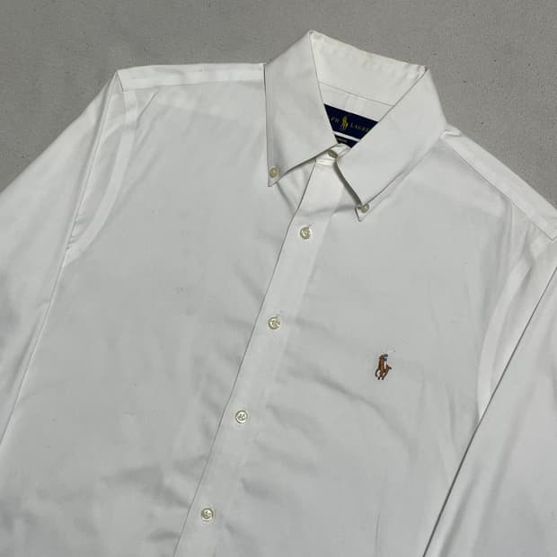 15 32/33 폴로랄프로렌 슬림핏 이지 케어 화이트 셔츠