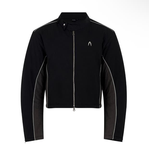 AAKAM 바이커 숏 자켓 블랙