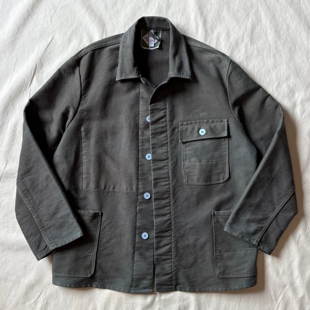 [54] 90s 독일 rofa 올리브드랩 헤비 몰스킨 워크 자켓