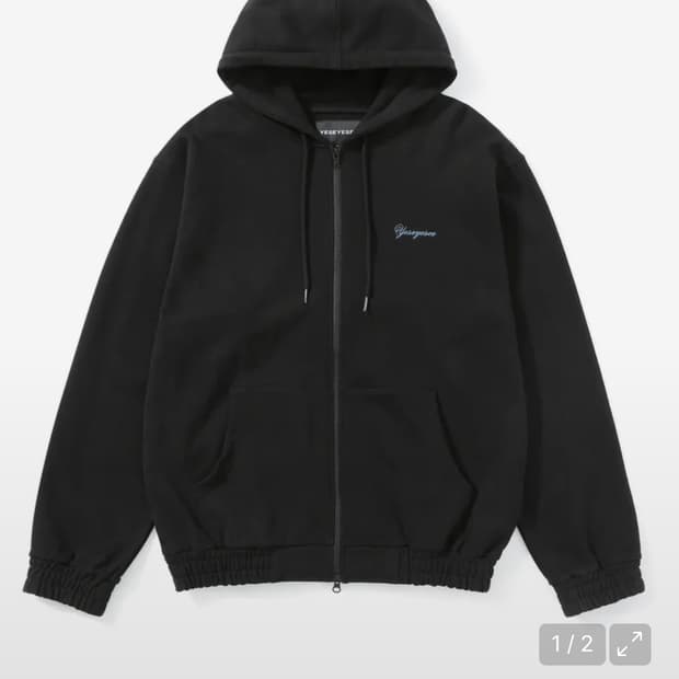 예스아이씨 후드집업 블랙 M