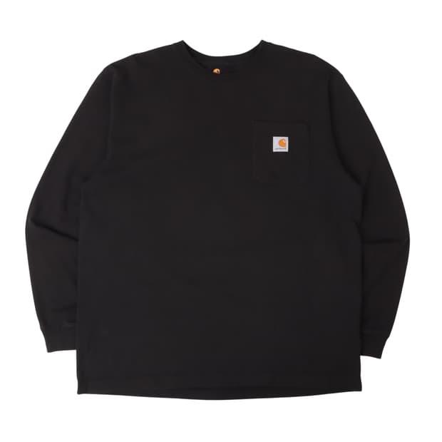 칼하트 포켓 로고 롱슬리브 티셔츠